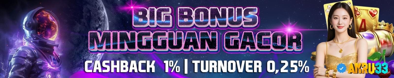 BIG BONUS MINGGUAN GACOR
